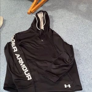 Black under armour half zip hoodie